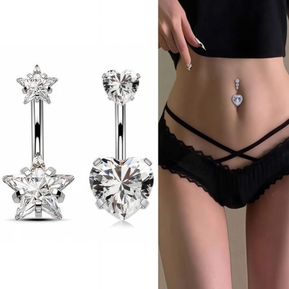 Body Jewelry Charms - Anneaux de nombril en acier inoxydable