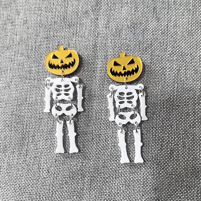 Body Jewelry Europe - Boucles d'oreilles demi-corps tête de mort