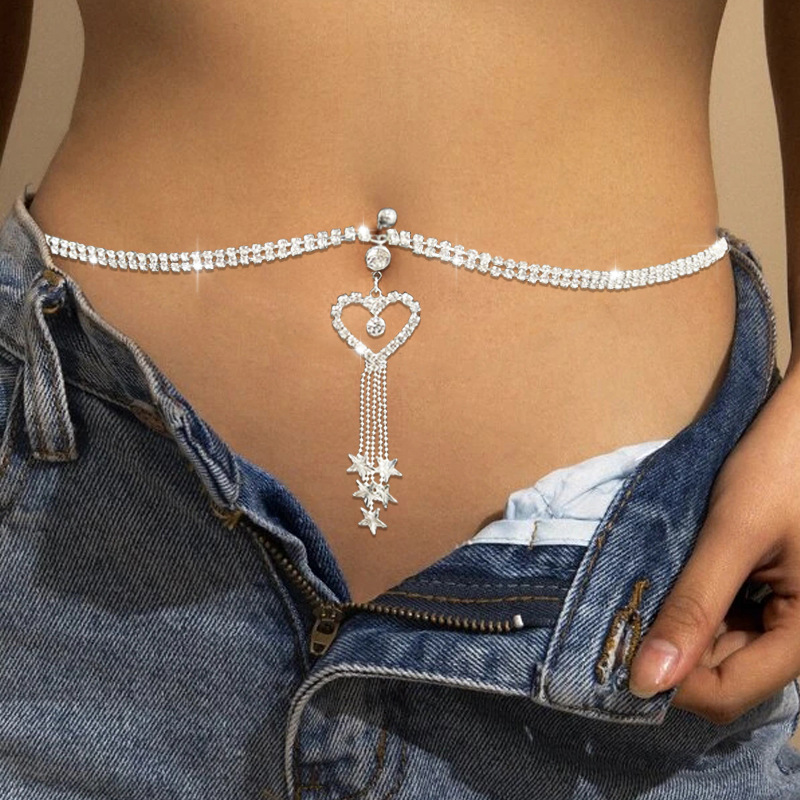 Body Jewelry Rings - GLAMing Boho coeur balancent strass Piercing