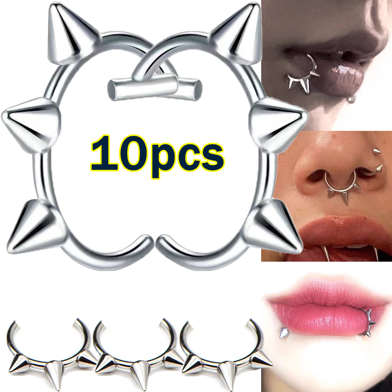 Body Jewelry Labret - Faux rivet en forme de C