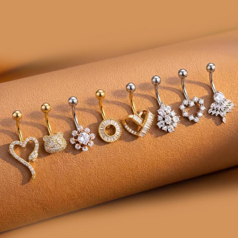 Body Jewelry Charms - Anneaux de nombril papillon fleur avec