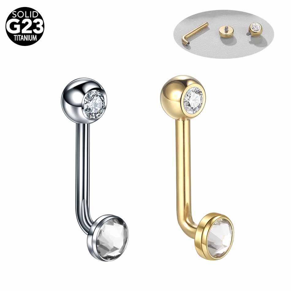 Body Jewelry Vch - 1 PC G23 titane Christina capuche