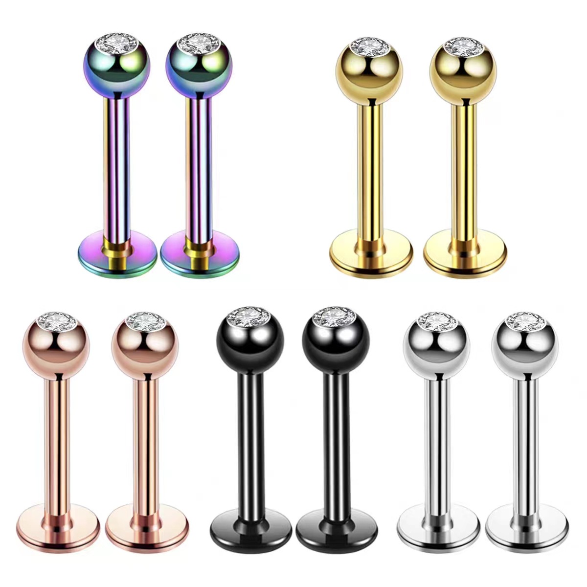 Body Jewelry Labret - Bijou de piercing en acier chirurgical