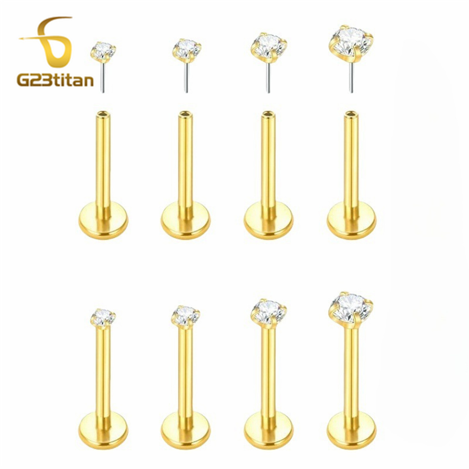 Body Jewelry Labret - 2 pièces Piercings en Titane G23