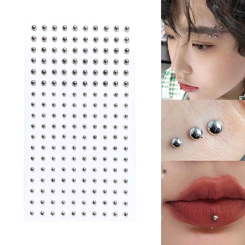 Body Jewelry Nose Studs - Autocollant diamant faux clou de nez