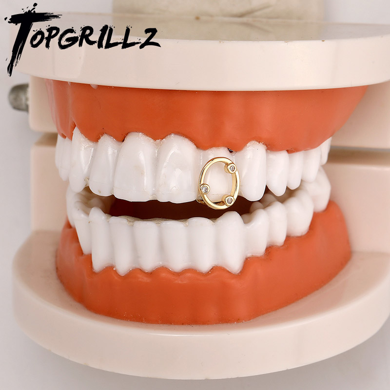 Body Jewelry Charms - TOPGRILLZ Vintage classique simple glacé Zircon