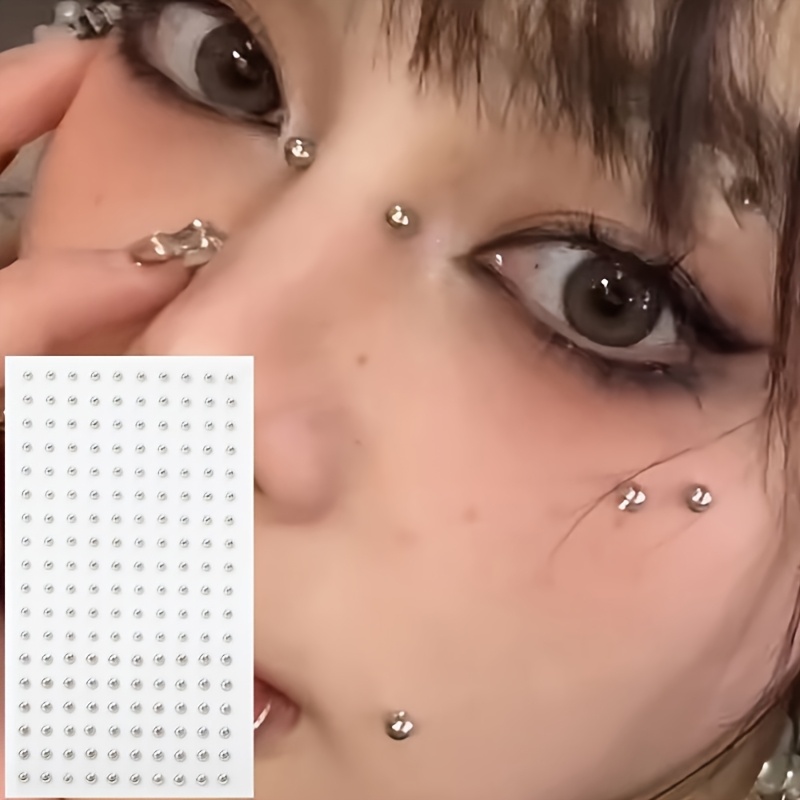 Body Jewelry Nose Studs - Kit de faux piercings autocollants sans