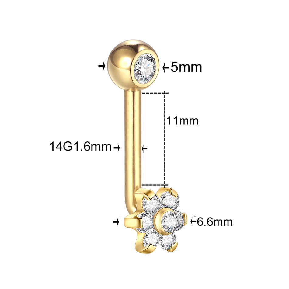 1PC titane Christina capuche v - Body Jewelry Vch avis et prix
