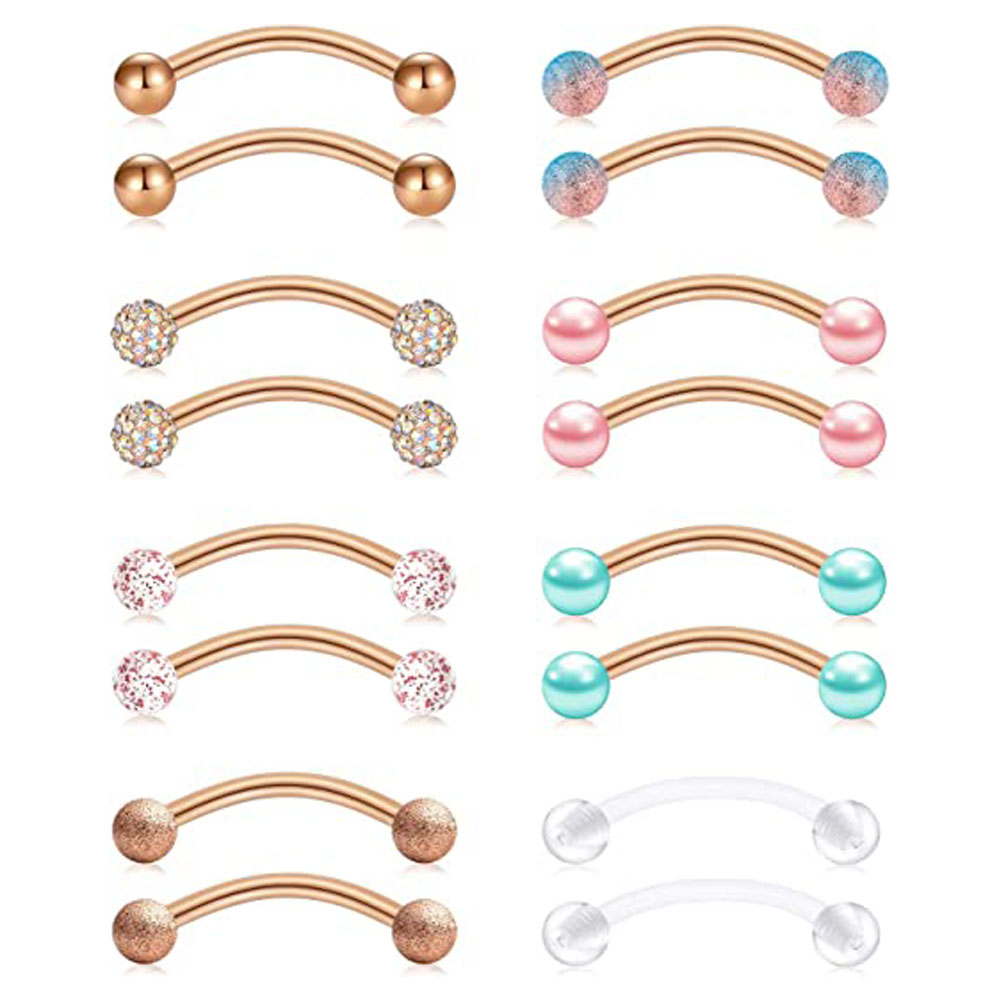 Anneaux de ventre incurvés en  - Nipple Bar Curved avis et prix