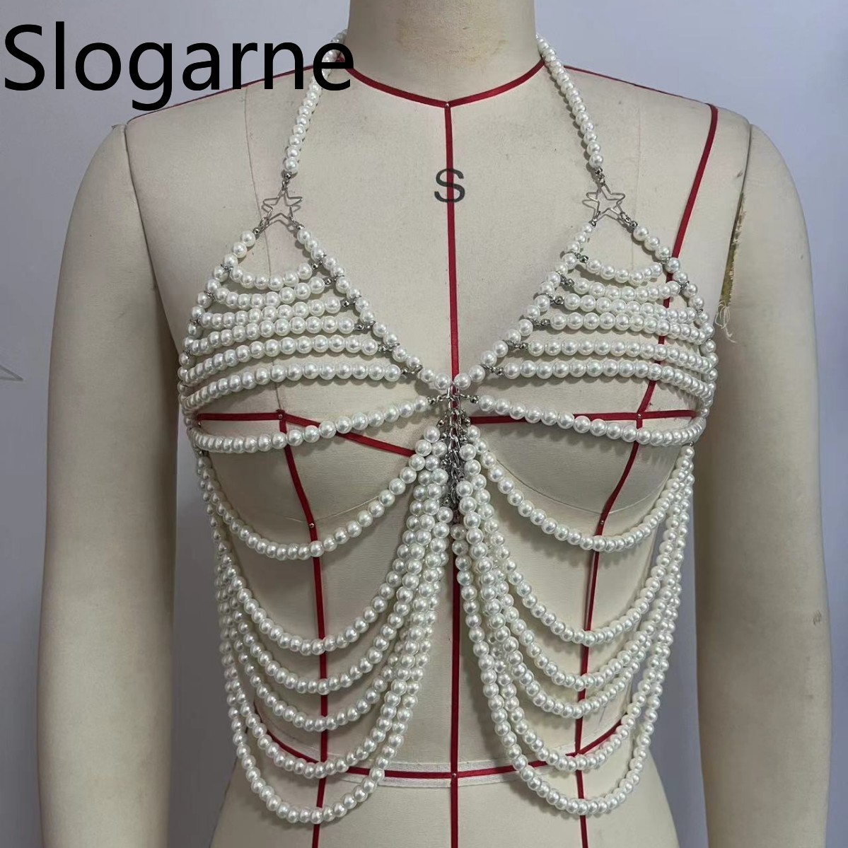 Femmes Sexy perle corps chaîne - Body Jewelry Europe avis et prix