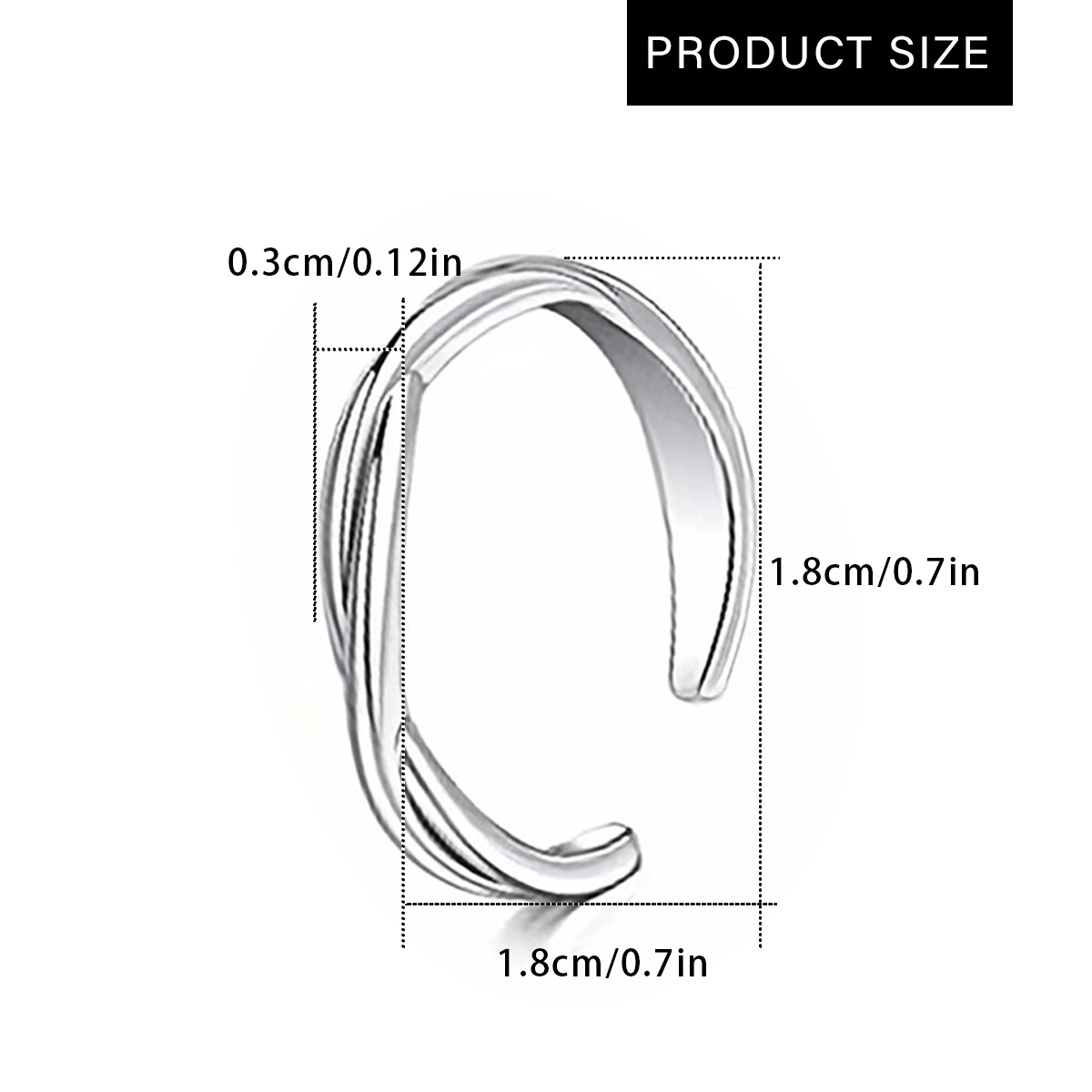 Anneau de pied Simple en acier - Body Jewelry Rings avis et prix
