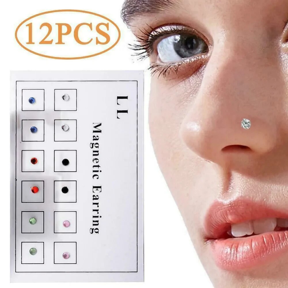 12 pièces/carte faux tricheur  - Body Jewelry Labret avis et prix