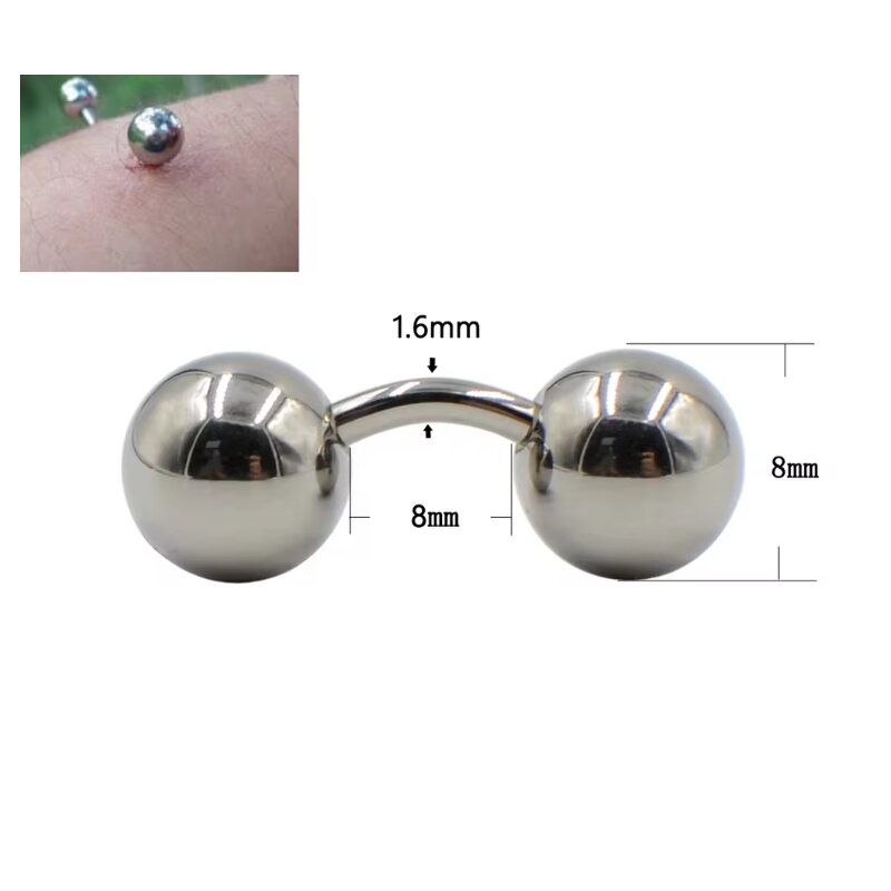 1 pièce grande boule 316L file - Body Jewelry Vch avis et prix