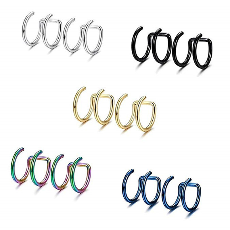 2 pièces Manchette d'oreille à - Body Jewelry Labret avis et prix