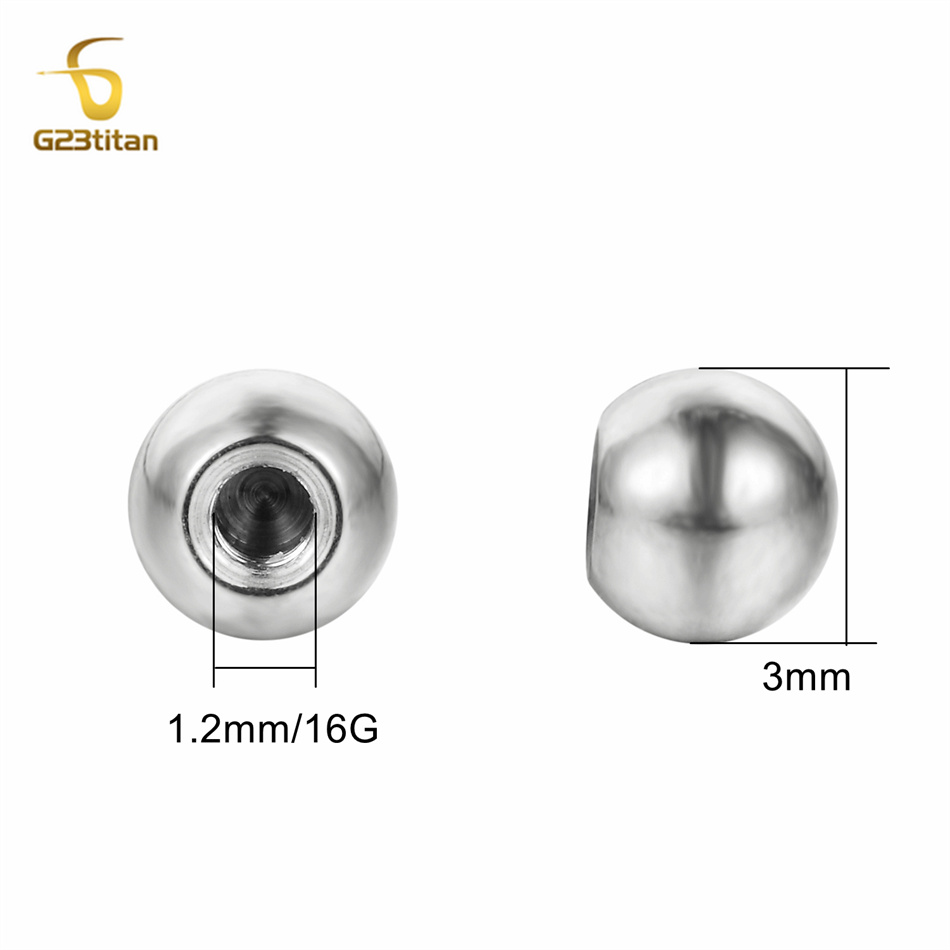 10 pièces Billes en Titane G23 - Body Jewelry Labret avis et prix