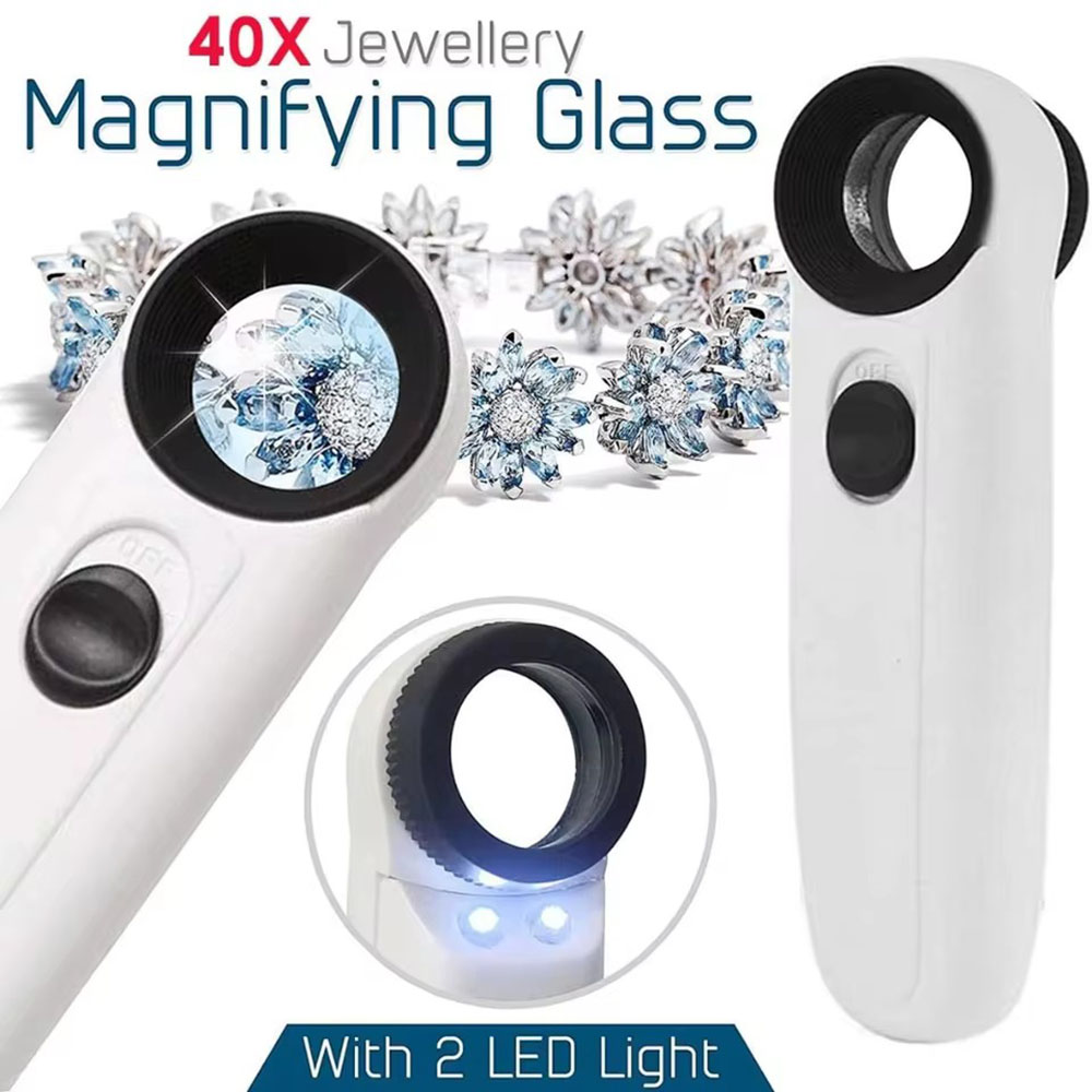 Loupe 40X avec 2 lumières LED  - Body Jewelry Websites avis et prix