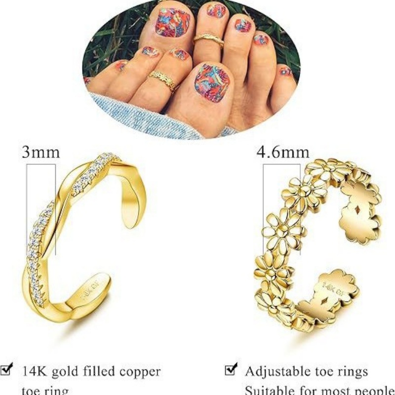 Anneau de pied en Zircon régla - Body Jewelry Rings avis et prix