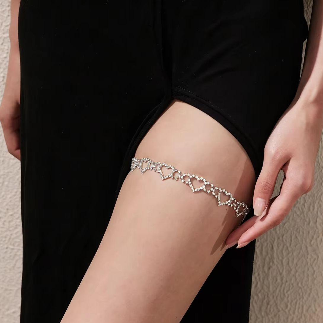 Chaîne de jambe en forme de cœ - Body Jewelry Charms avis et prix