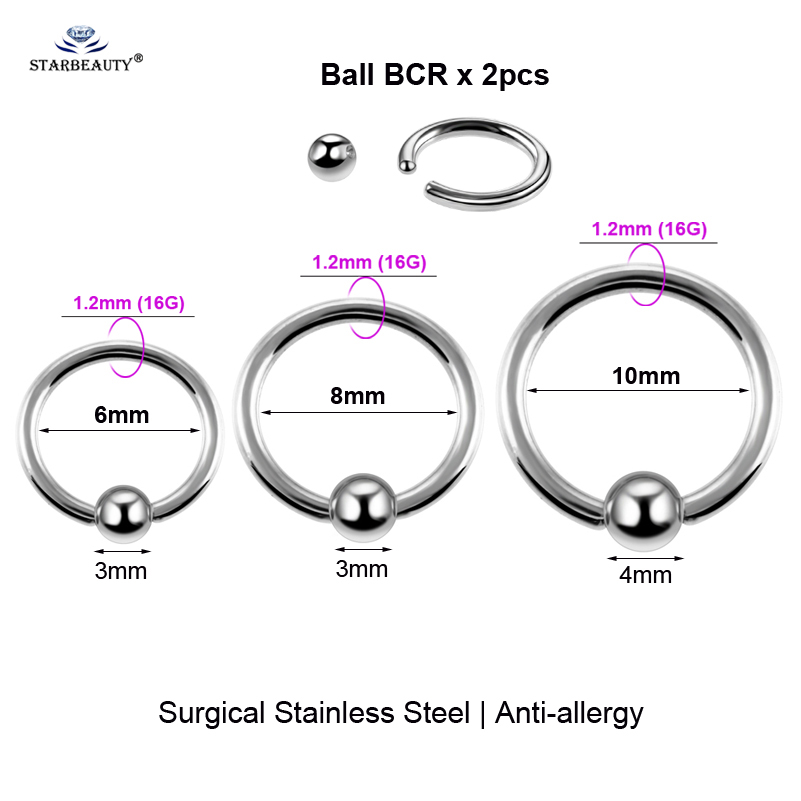 Piercing facial BCR polyvalent - Body Jewelry Vch avis et prix