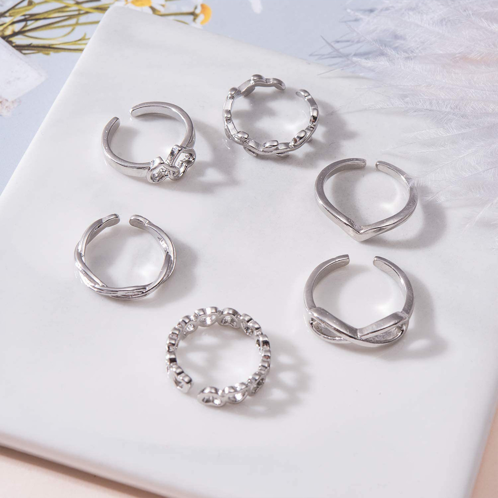 10/12 pièces bagues d'orteil p - Body Jewelry Rings avis et prix