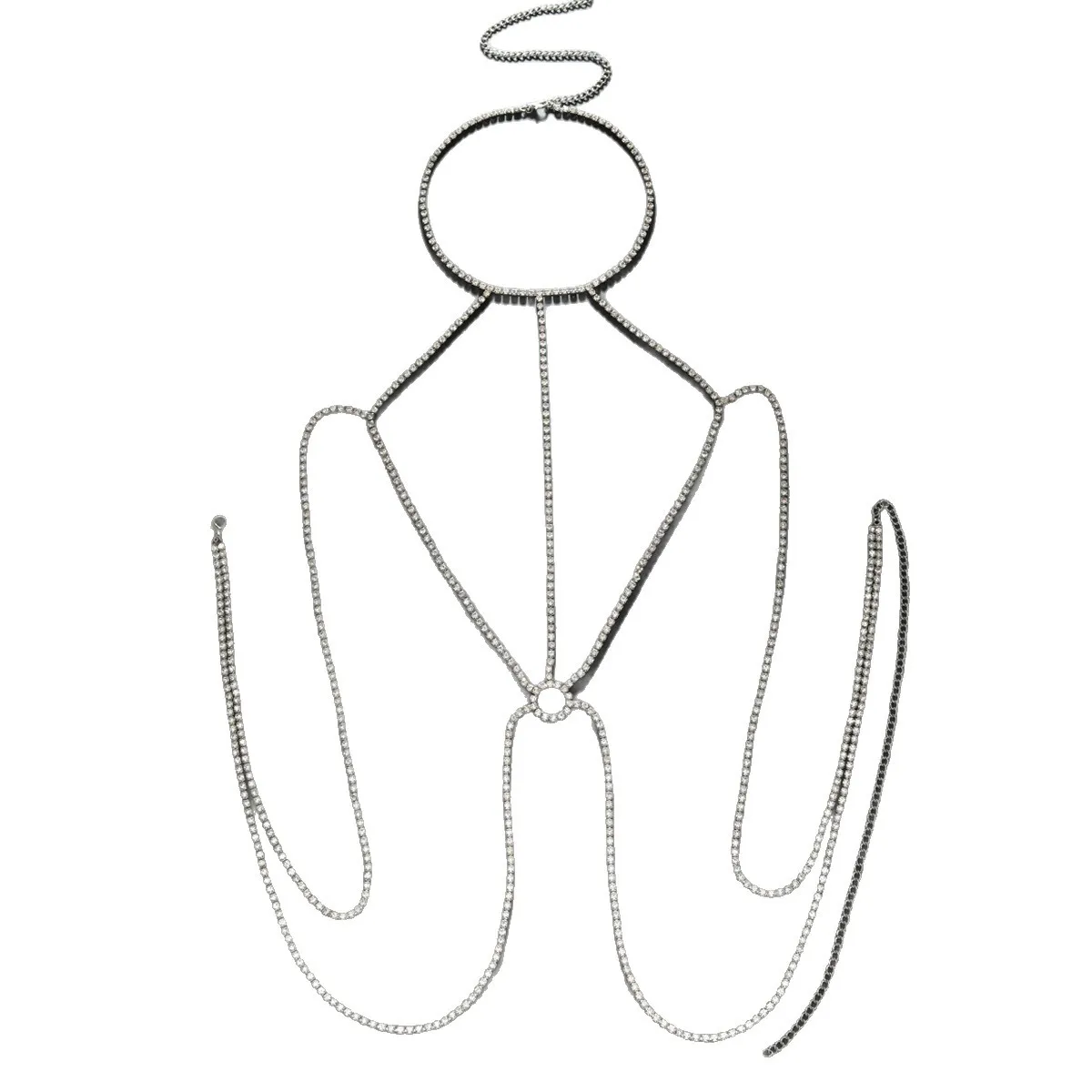 Chaîne de corps géométrique en - Body Jewelry Rings avis et prix