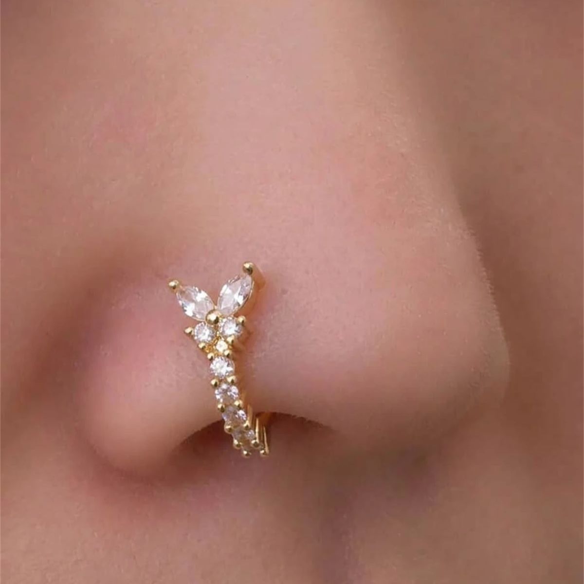 Clip de nez en forme de Y sans - Body Jewelry Nose Studs avis et prix