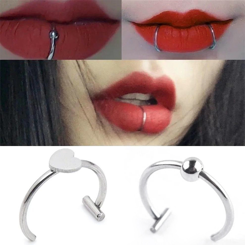Faux anneau de nez en acier in - Body Jewelry Labret avis et prix