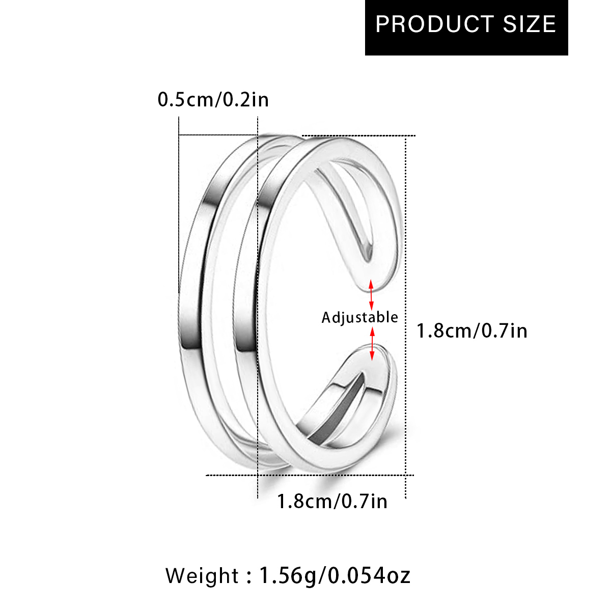 Bague d'orteil ajustable doubl - Body Jewelry Rings avis et prix
