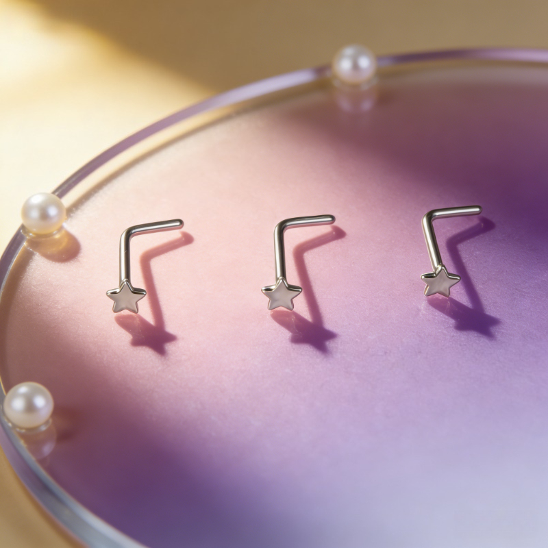 1 pièce, piercing de nez en ac - Body Jewelry Nose Studs avis et prix