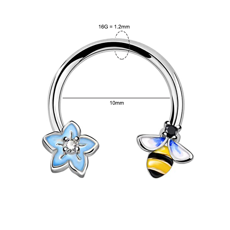 Anneau de septum 16G, bijoux d - Body Jewelry Nose Studs avis et prix