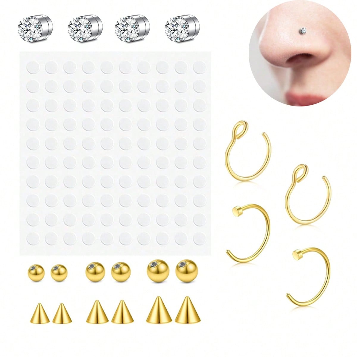 Faux anneaux de nez et faux se - Body Jewelry Rings avis et prix