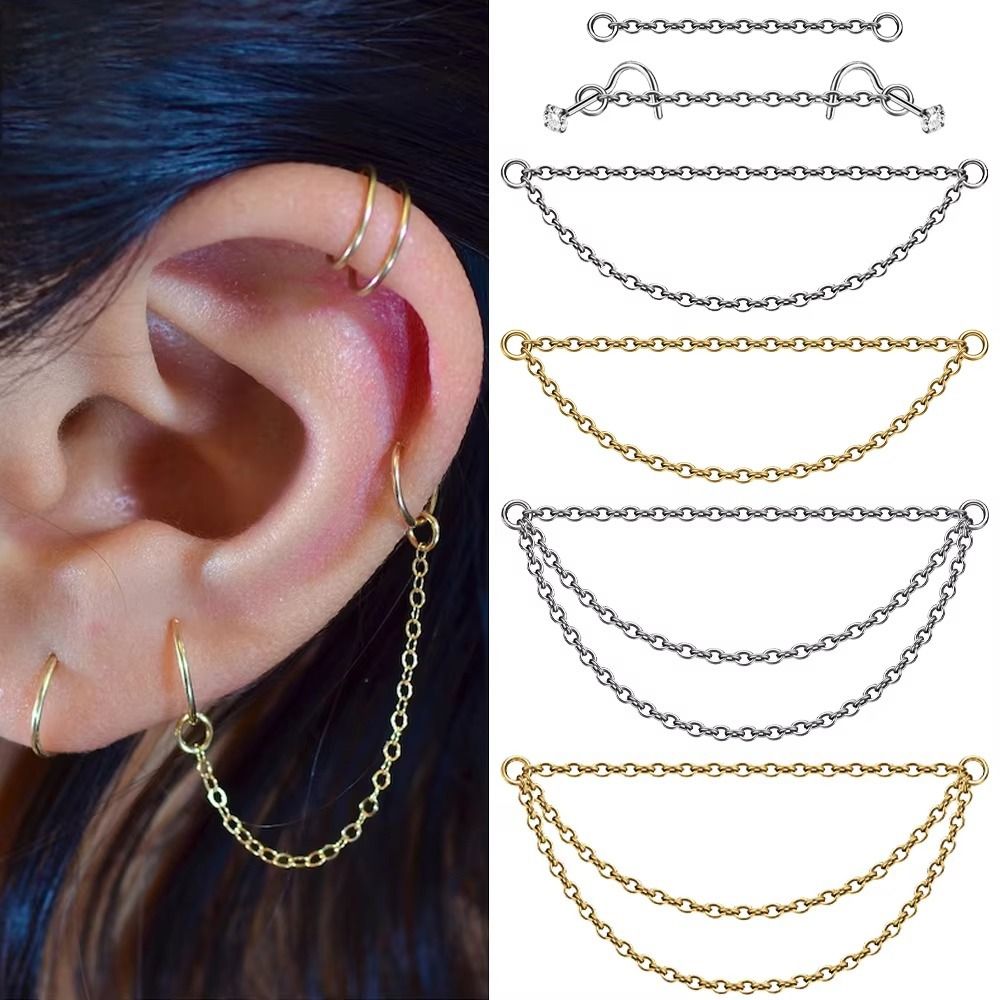Chaîne de nez en titane tendan - Body Jewelry Labret avis et prix