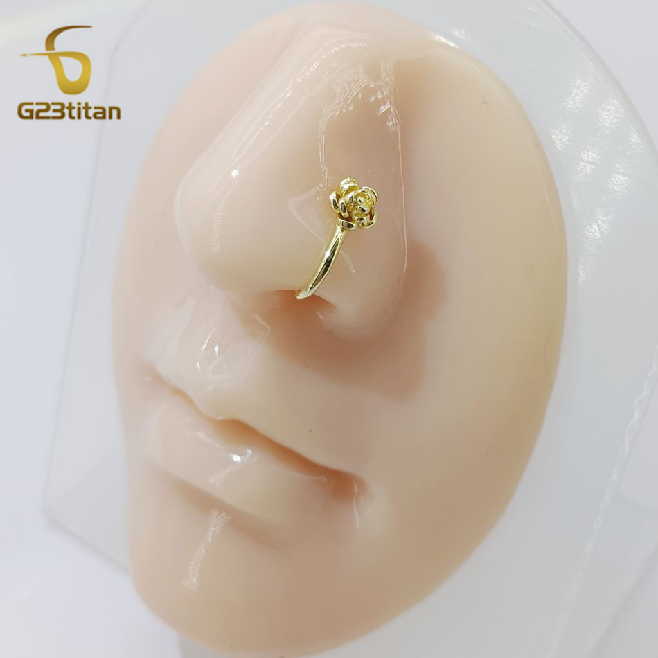 1 pièce Clip de nez en cuivre  - Body Jewelry Nose Studs avis et prix