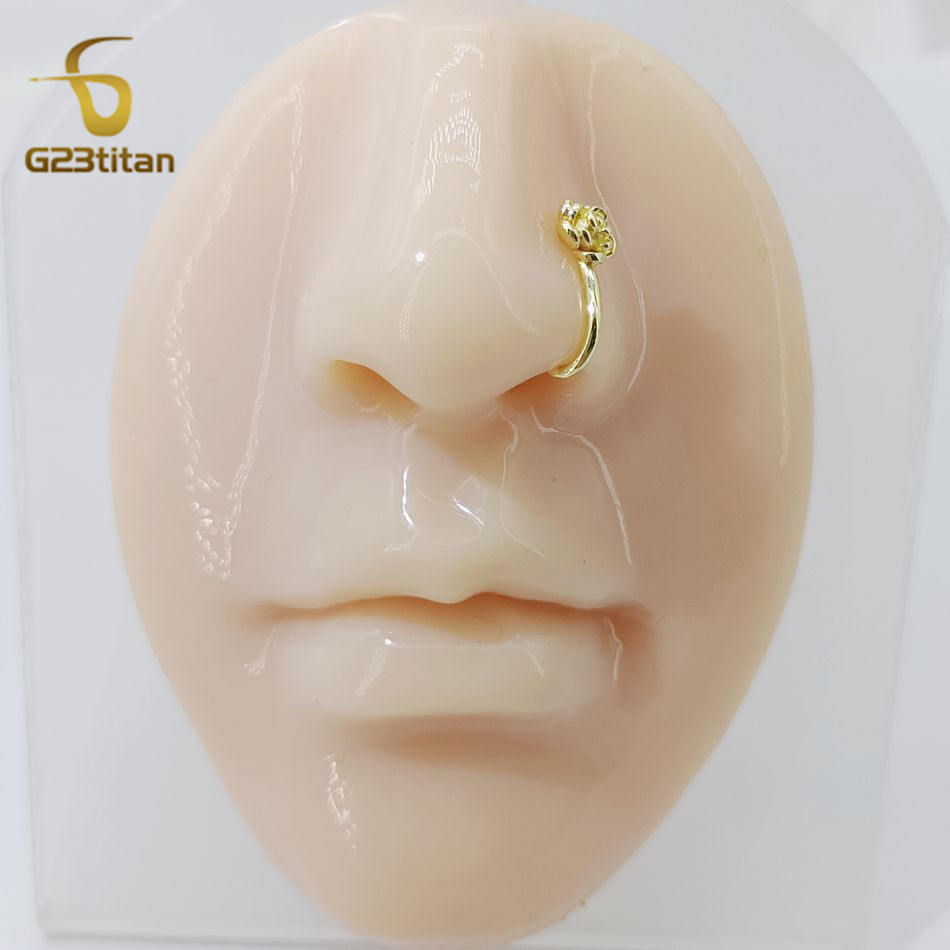1 pièce Clip de nez en cuivre  - Body Jewelry Nose Studs avis et prix