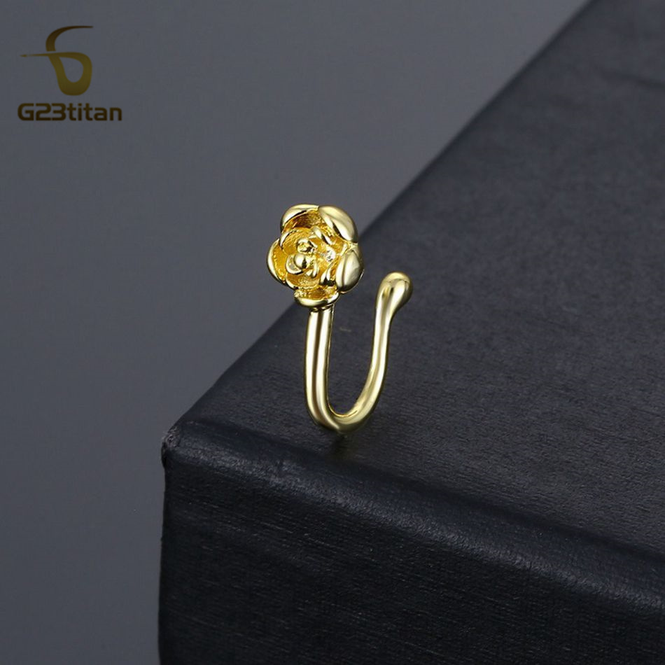 1 pièce Clip de nez en cuivre  - Body Jewelry Nose Studs avis et prix