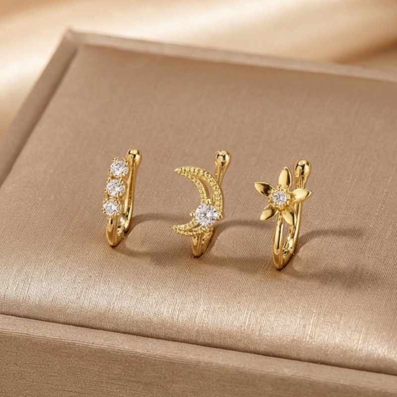 Ensemble de 3 pinces à nez rét - Body Jewelry Nose Studs avis et prix