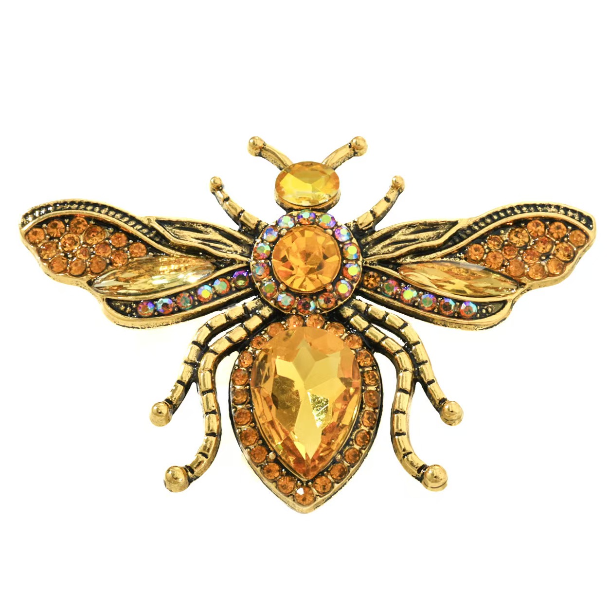 Broche abeille rétro dorée, br - Body Jewelry Websites avis et prix